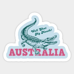 Crocodile and Australia Sticker